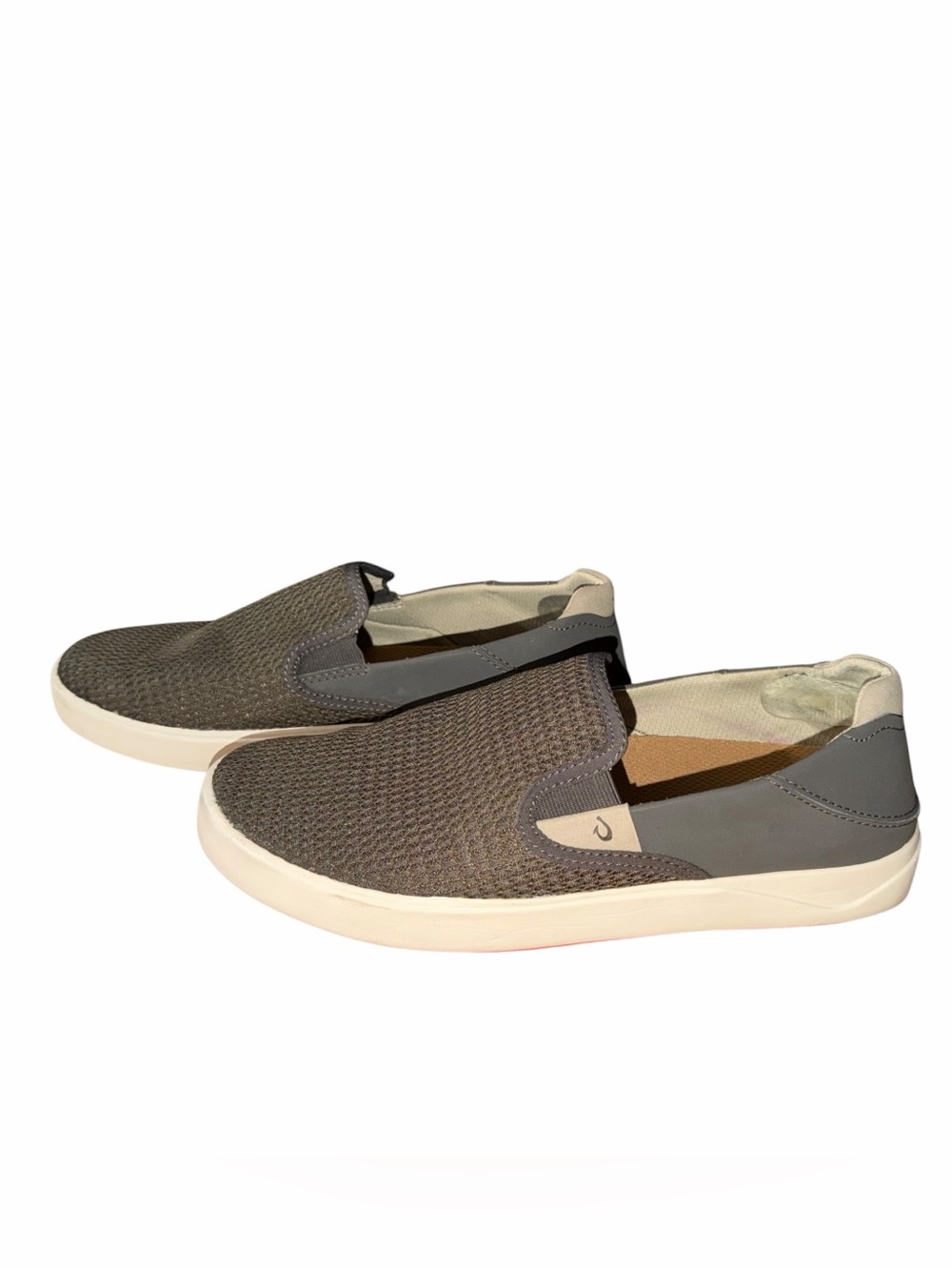 OluKai Lae‘ahi Mesh Slip-On Sneakers Men’s 9.5 Olive Comfort Travel Shoes - Picture 5 of 10